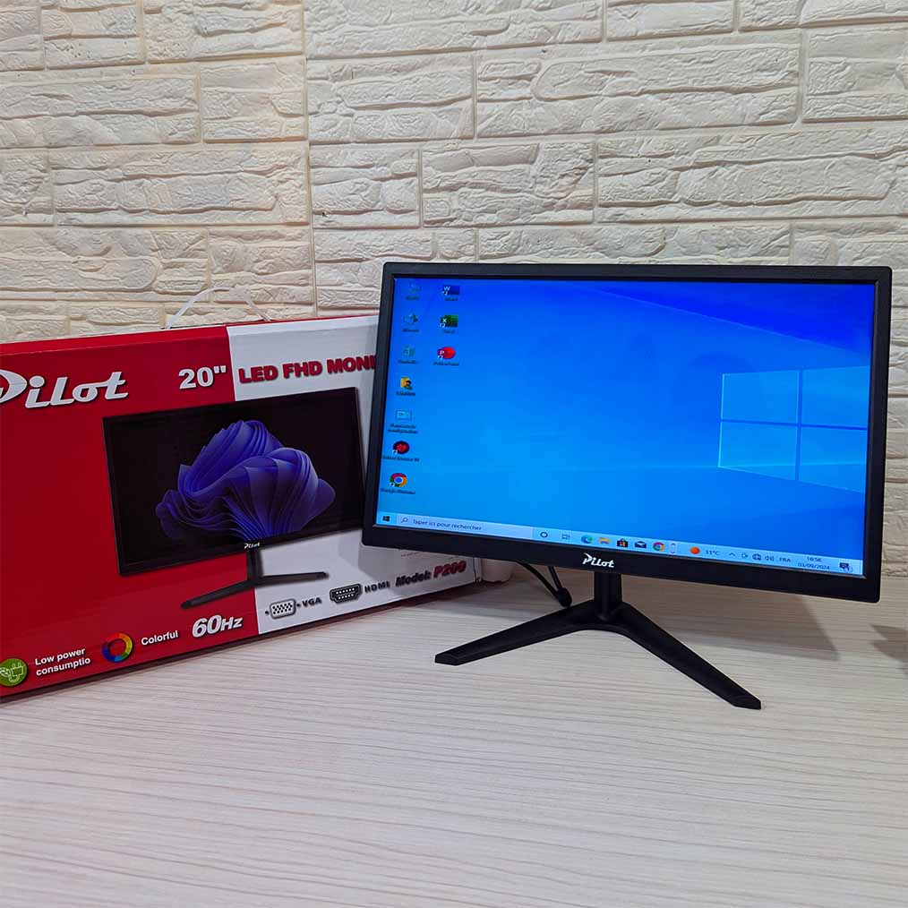 Méga Promotion MINI UNITÉ DE BUREAU LENOVO THINKCENTER i3 + ÉCRAN PILOTE 20 POUCES + Clavier + Souris gratuits