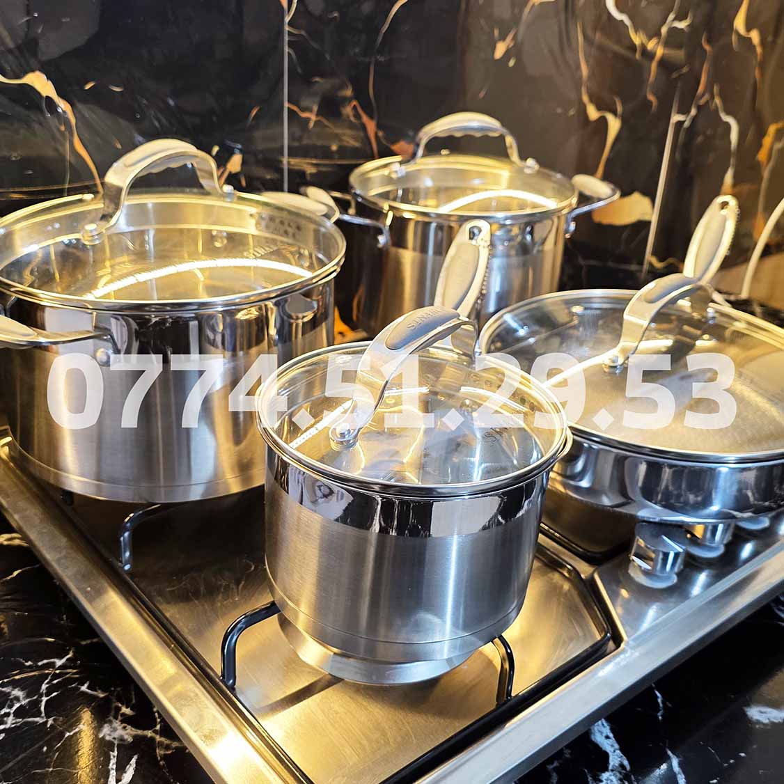 (T) SERIE CUISINE SINARCO 8 PCS INOX 18/10 100% ALIMENTAIRE من أجود الطقوم و أنواع الإنوكس🔥