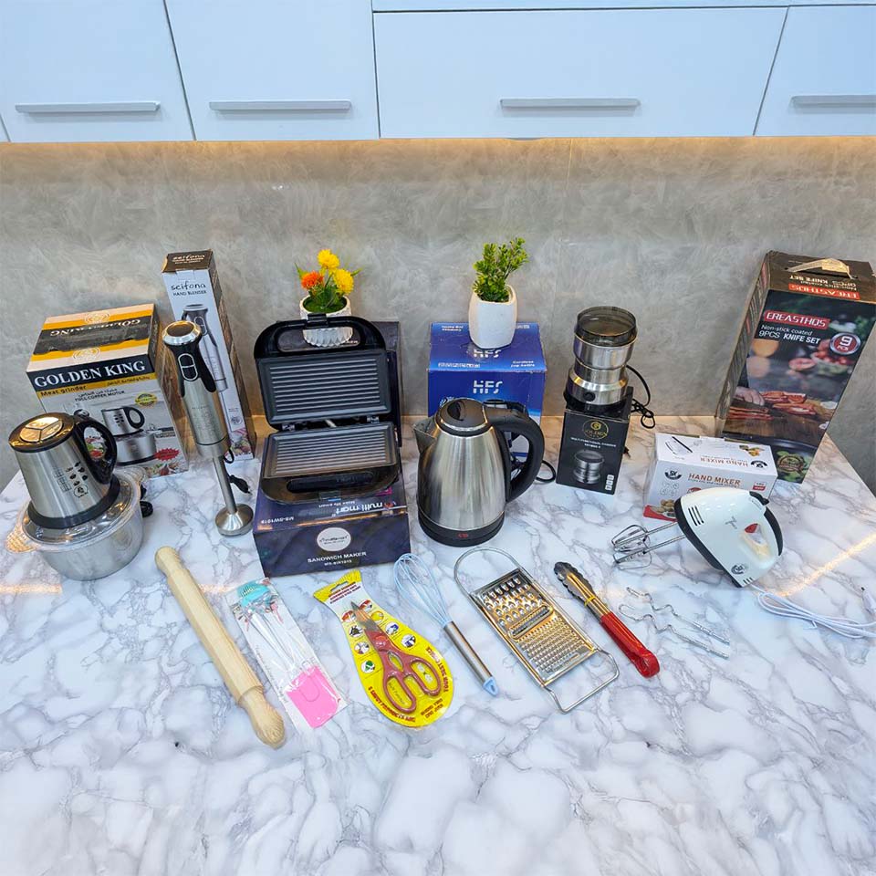 (T) PACK 6 PIECES ELECTROMENAGER + 6 CADEAUX (081)