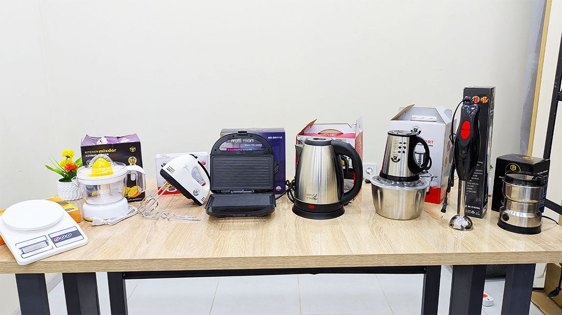 (T) MINI PACK 8 PIECES AVEC GARANTIE (053) عرض كامل للمطبخ 8 أجهزة كهرومنزلية