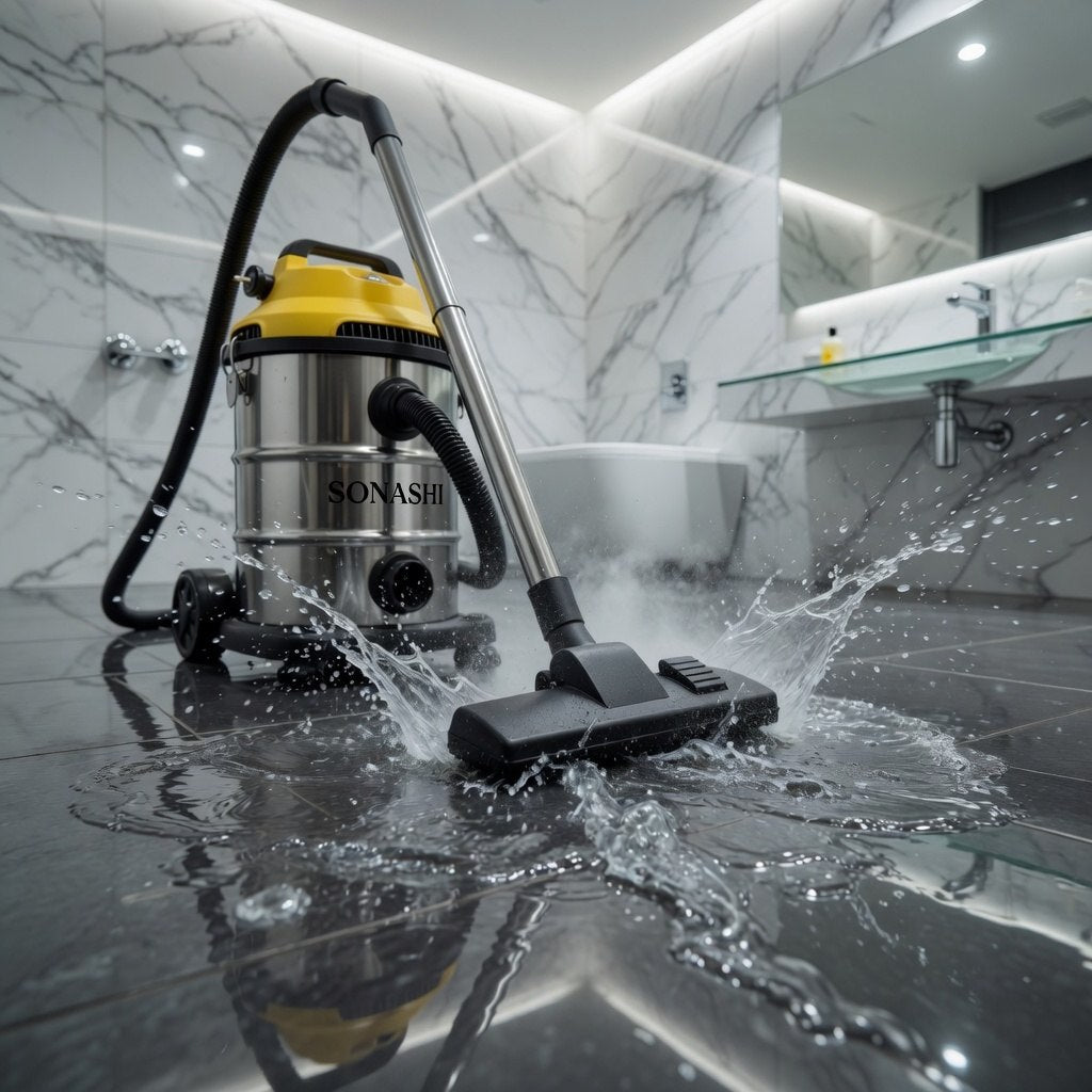 (T) 🟡 ASPIRATEUR SONASHI 🇫🇷 INOX 30L 3 EN 1 ASPIRATEUR + SOUFFLEUR (102)