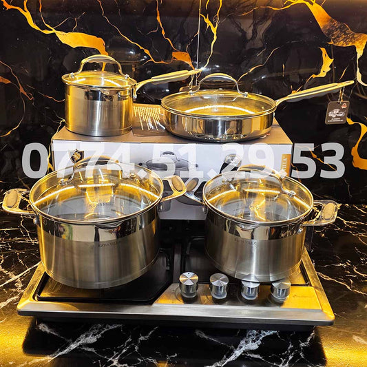(T) SERIE CUISINE SINARCO 8 PCS INOX 18/10 100% ALIMENTAIRE من أجود الطقوم و أنواع الإنوكس🔥