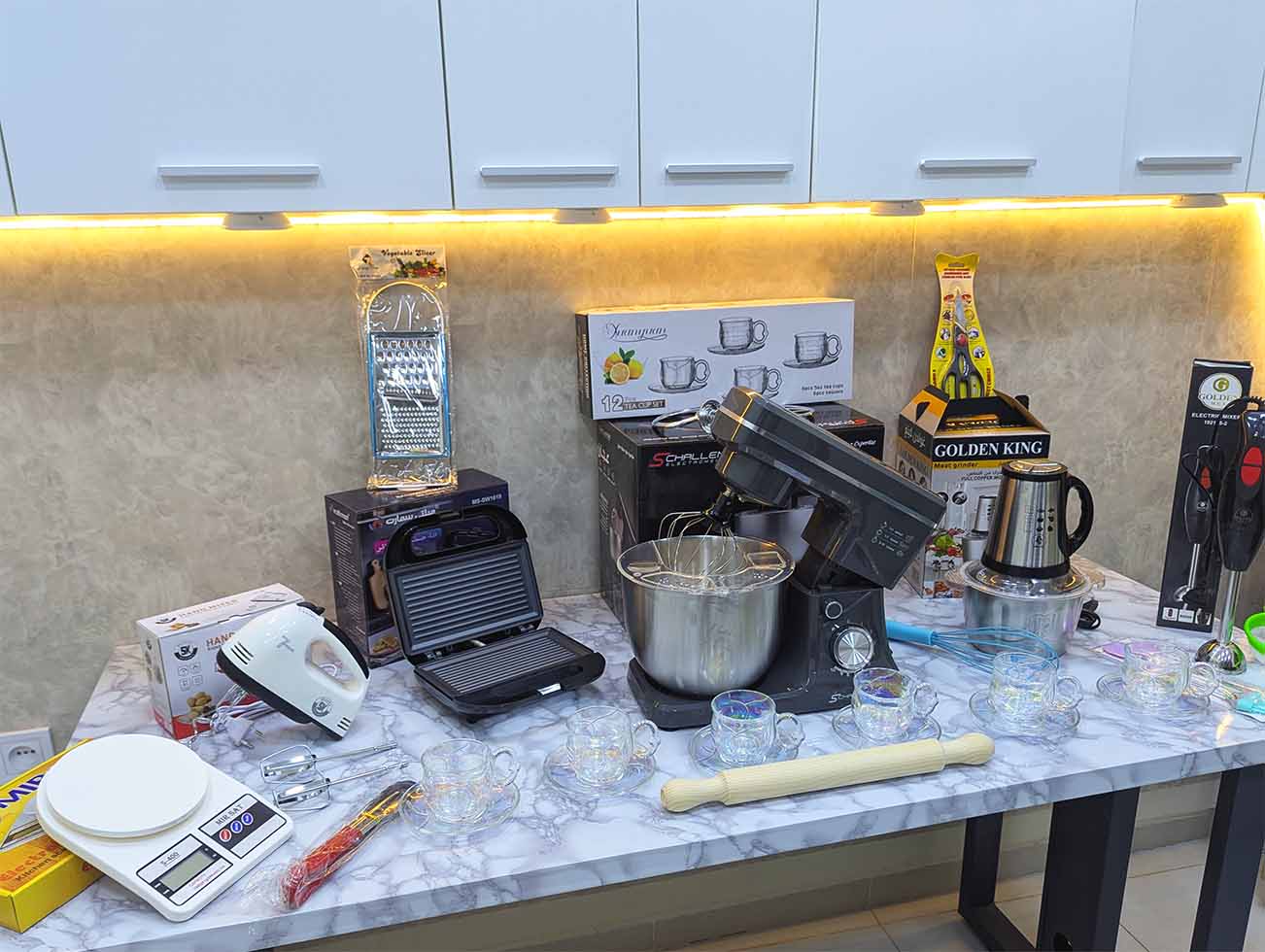 PACK 7 PIECES + 7 CADEAUX (061) أكبر و أقوى عروض المطبخ باك 7 أجهزة كهرومنزلية فخمة بسعر عجان فقط و هدايا باطل في الإنتظار