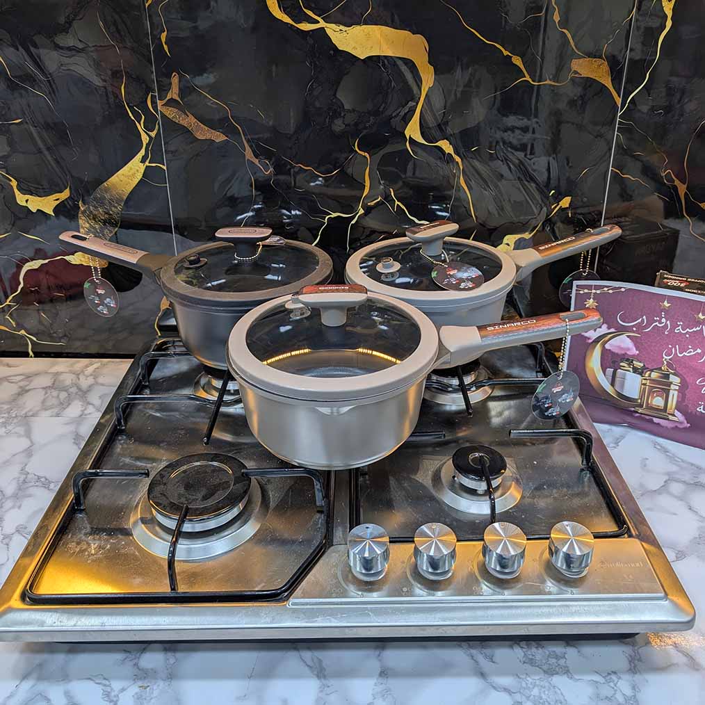 (T) SERIE CUISINE SINARCO 12 PCS GRANITE 100% ALIMENTAIRE (091) من أجود الطقوم و أنواع القرانيت🔥