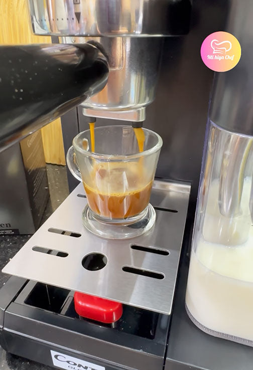 (T) Machine à café Espresso CONTI GLOBAL 7 EN 1 1350 Watt ماكنة الإسبرسو المنزلية