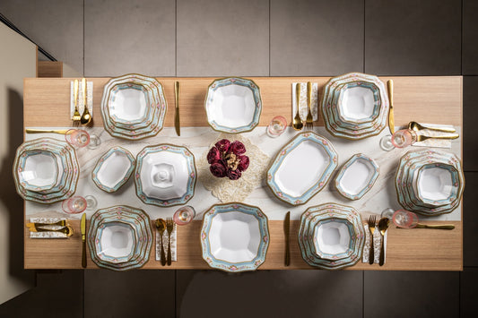 (T) PACK SERIE TABLE 30 PCS (088) طقم أواني ميلامين فرساي 30 قطعة غير قابل للكسر