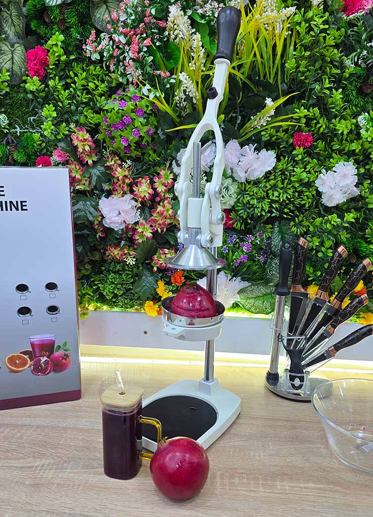 (T) PRESSE AGRUMES 5 EN 1 العصارة اليدوية بعدة أحجام مختلفة