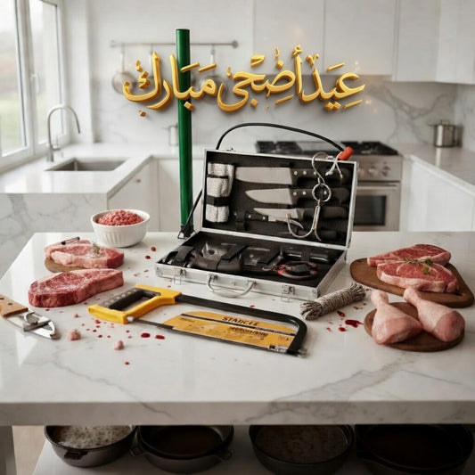 (T) PACK AID 12 PIECES + 2 CADEAUX (108) عرض عيد الأضحى حقيبة سكاكين 12 قطع + 2 هدايا مجانية