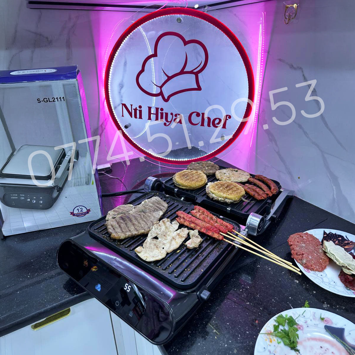 (T) PANINEUSE MULTISMART DIGITALE 2 En 1 - 180° - 1800W بانينوز و شواية في نفس الوقت ميلتي سمارت  (127)