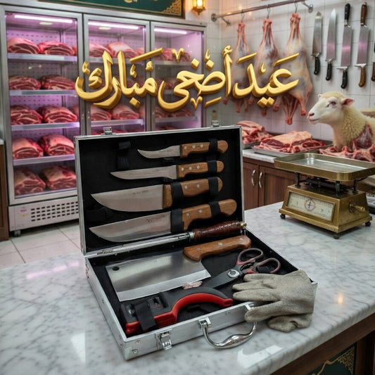 (T) PACK AID 10 PIECES + 2 CADEAUX (107) عرض عيد الأضحى حقيبة سكاكين 10 قطع + 2 هدايا مجانية